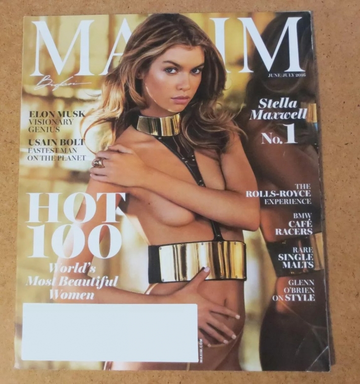 Обложка журнала максим