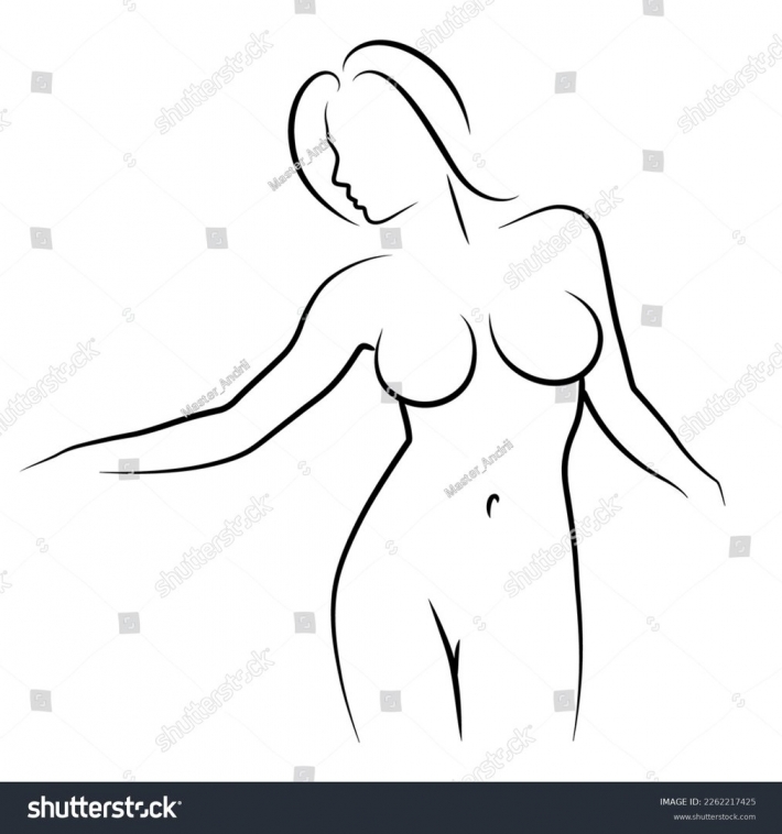 Рисунки карандашом голых женщин