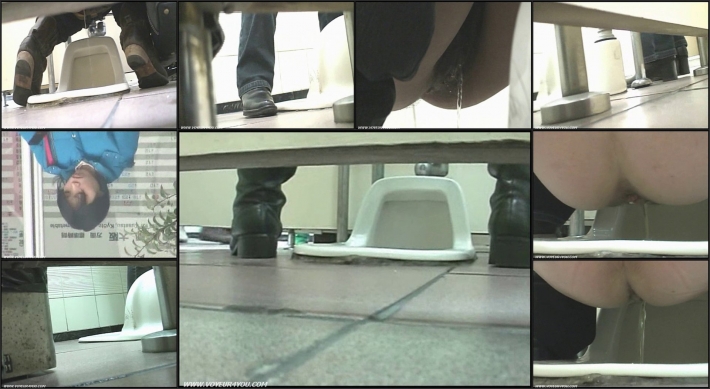 Порно скрытая камера туалет