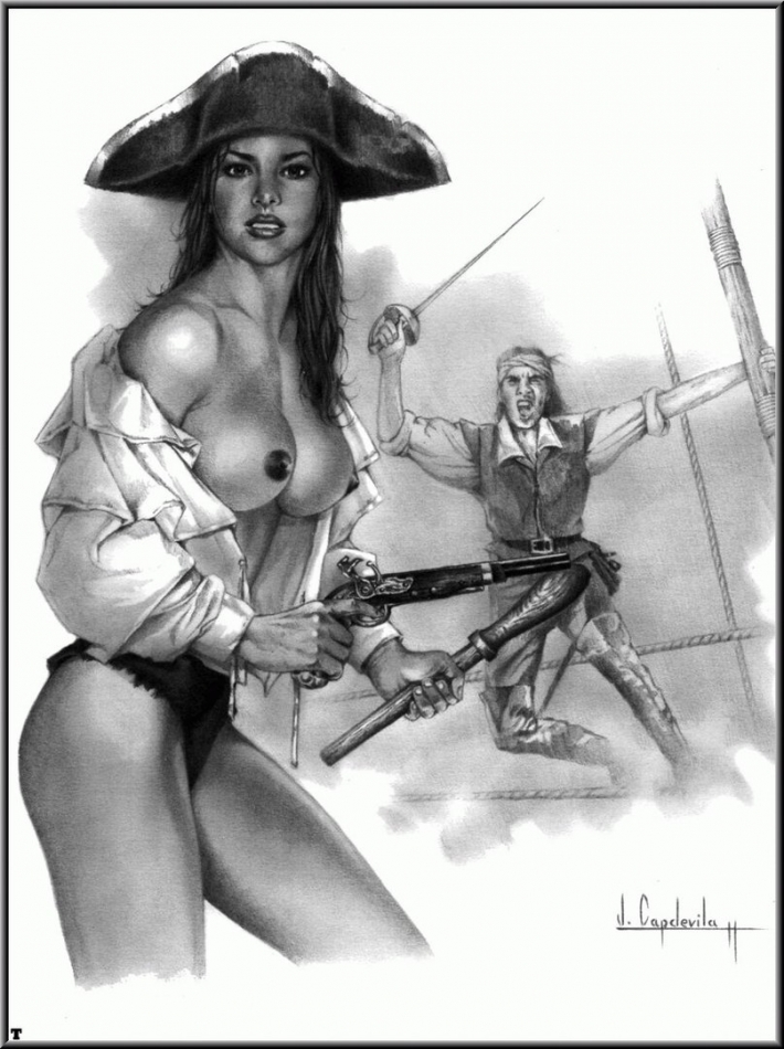 Пиратка рисунок