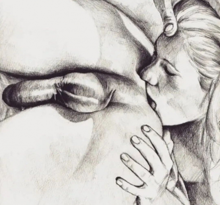 Миньет рисунки карандашом