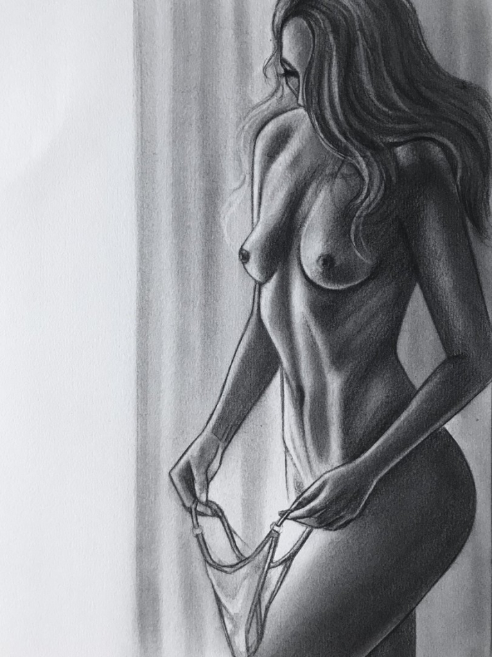 Рисунки голой девушки