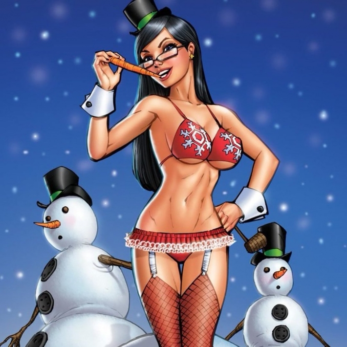 Снегурочка секси рисунки